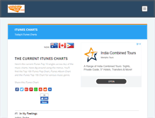 Tablet Screenshot of musicchartfeeds.com